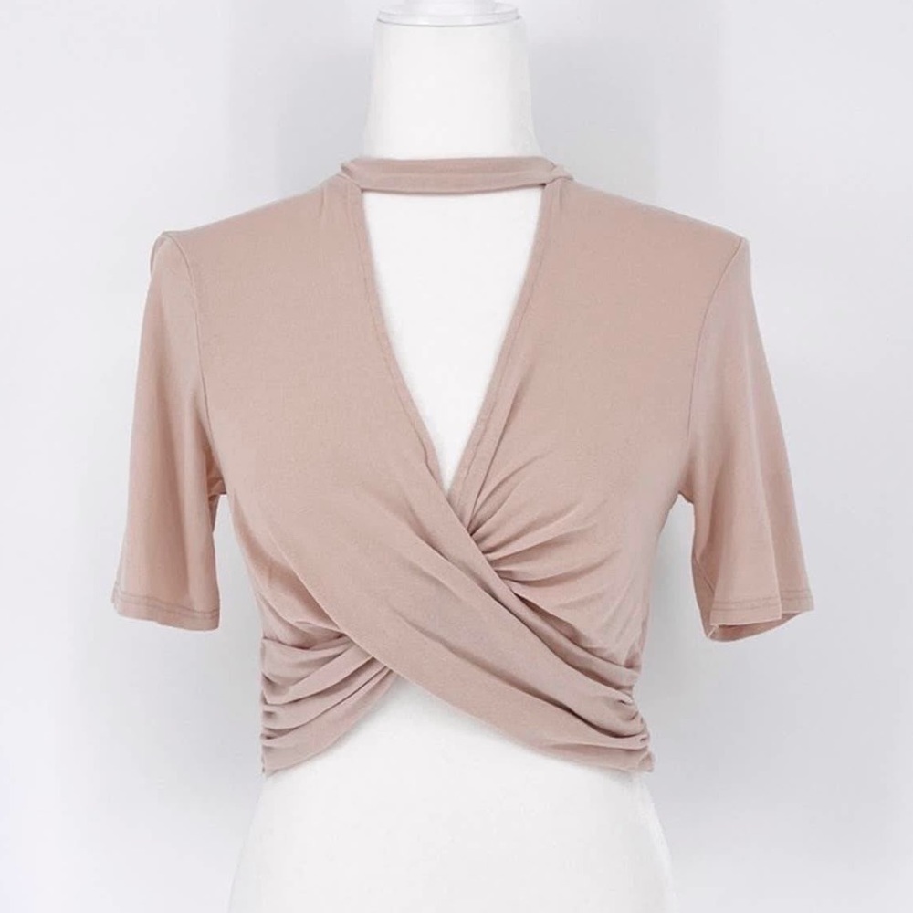 Topshop Cutout Crop Top